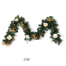 Christmas Plastic Decorative artificial bulk flower Garland Wreath Rattans